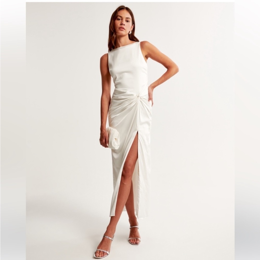 Draped Skirt Maxi Dress